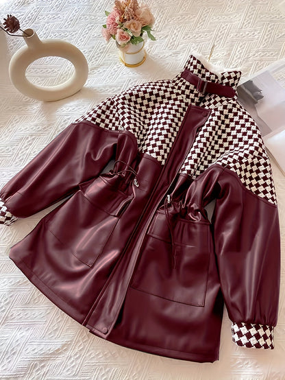 Chaqueta Con Cremallera y Cuello Alto Para Mujer | Ideal Para Otoño e Invierno