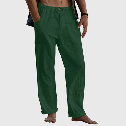 Pantalón Para Hombre Con Corte Holgado Y Cordon De Ajuste | Ideal Para Uso Diario Y Contextos Informales