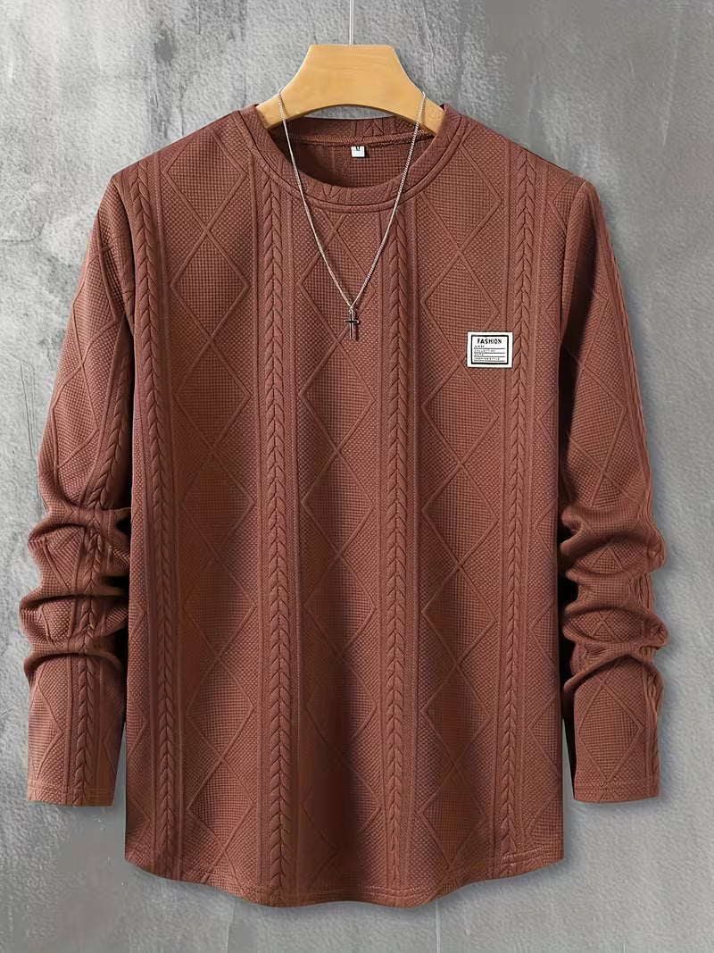Sudadera Con Cuello Redondo Y Corte Amplio Para Hombre | Ideal Para Uso Diario