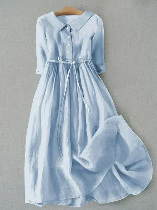 Vestido Midi De Corte Recto Con Diseño Minimalista Para Mujer | Ideal Para Uso Diario Y Actividades Informales