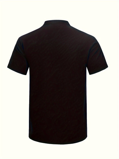Camisa de Manga Larga con Cuello Alto para Hombre | Ideal para Uso Diario y Ocasiones Informales