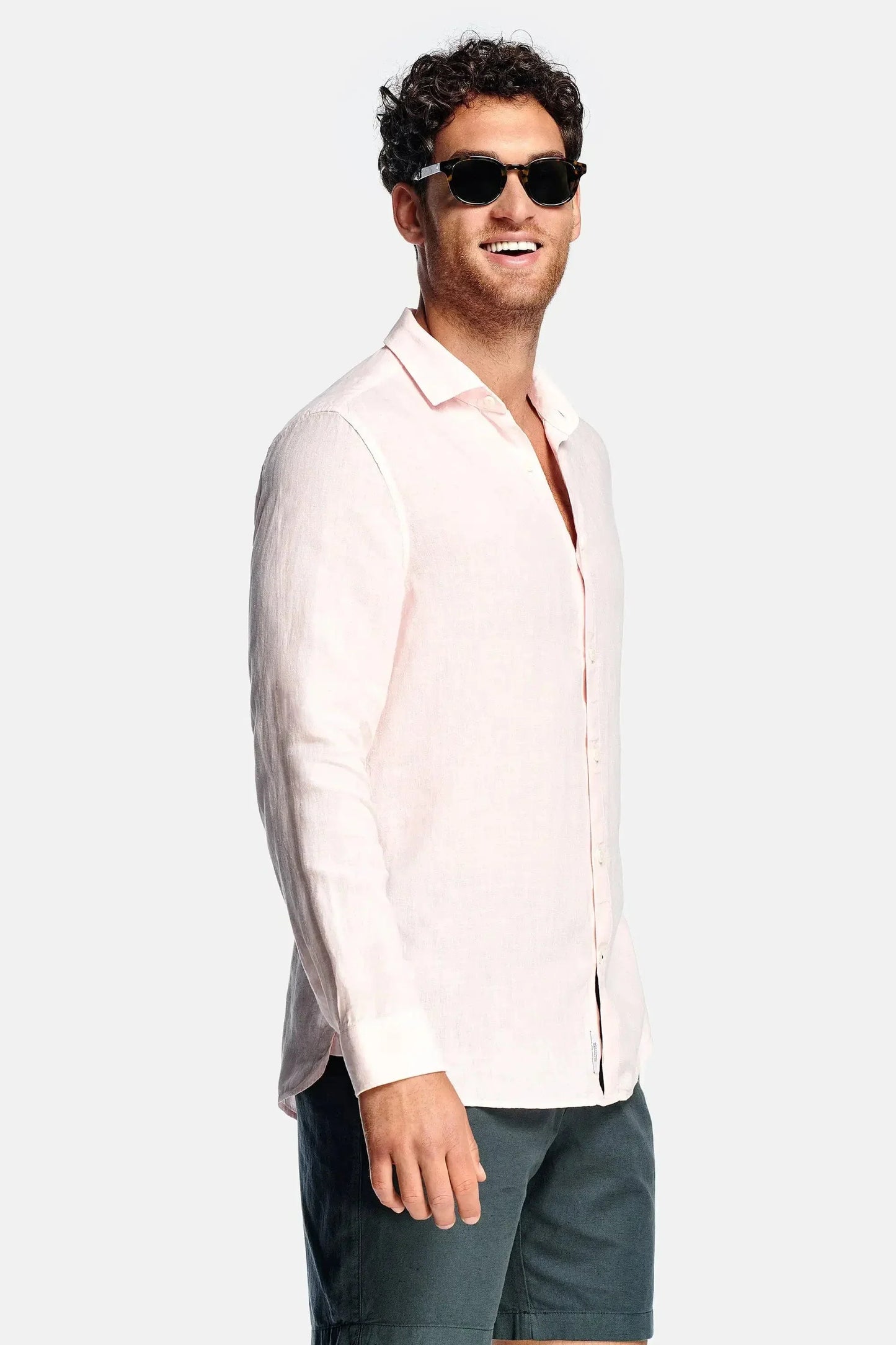 Camisa de Manga Larga con Corte Estándar para Hombre | Ideal para Uso Diario