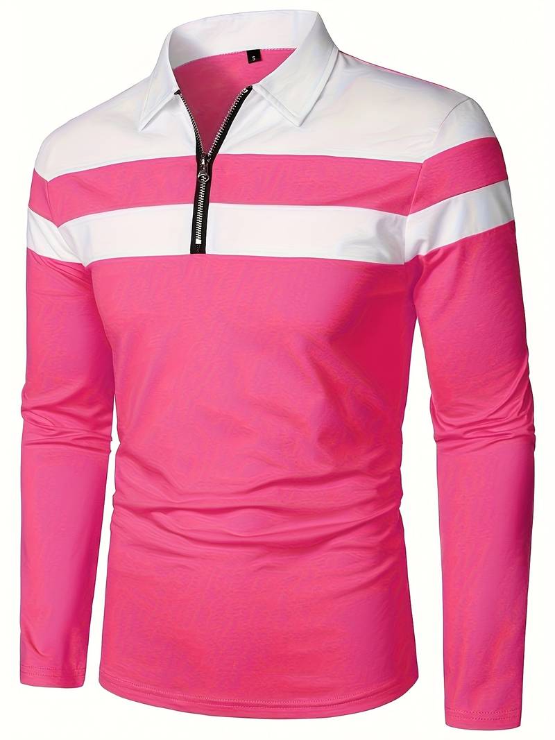 Polo de Hombre con Cremallera Frontal para Uso Diario | Ideal para Contextos Informales y Semi-Formales