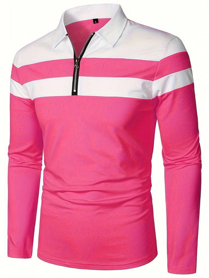 Polo de Hombre con Cremallera Frontal para Uso Diario | Ideal para Contextos Informales y Semi-Formales