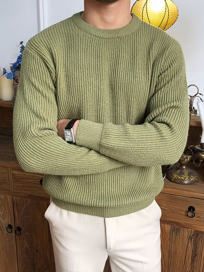 Jersey de Punto para Hombre con Diseño Trenzado | Ideal para Uso Diario