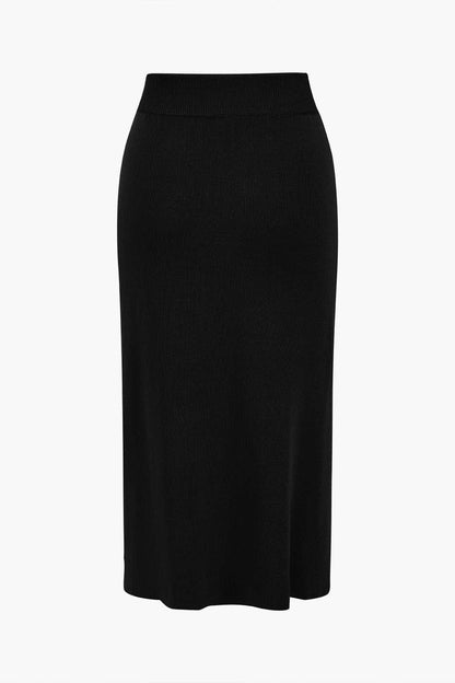 Conjunto De Dos Piezas Para Mujer Con Top Peplum Y Falda Lápiz | Ideal Para Uso Diario Y Trabajo