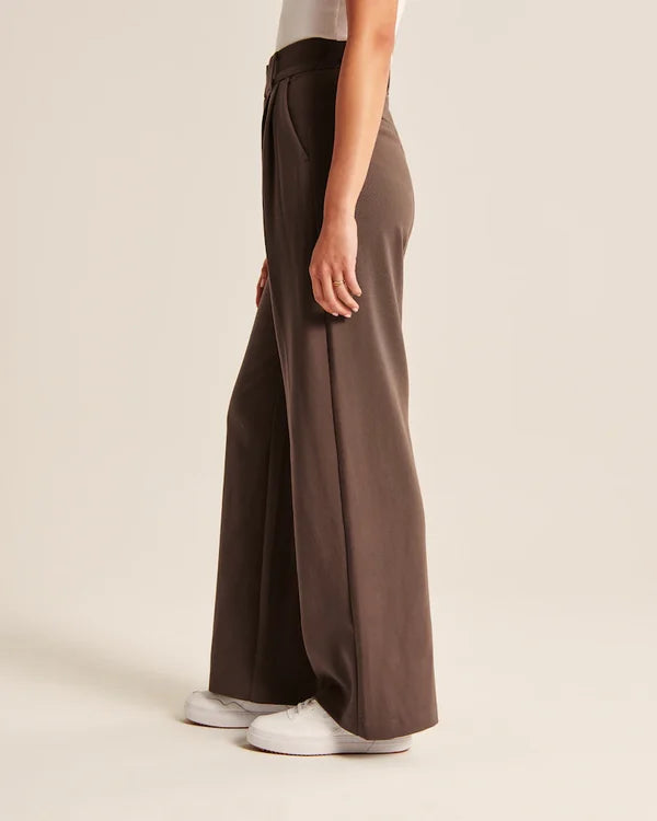 Pantalón Evasado Con Corte Ajustado En Cadera Para Mujer | Ideal Para Uso Diario Y Salidas