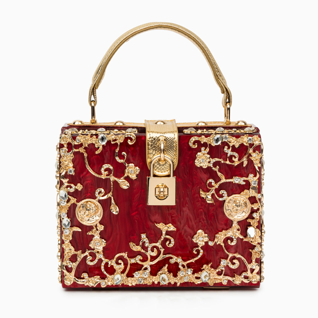 Pochette Rígida Con Asa Superior Y Cadena Amovible Para Eventos | Ideal Para Salidas Nocturnas