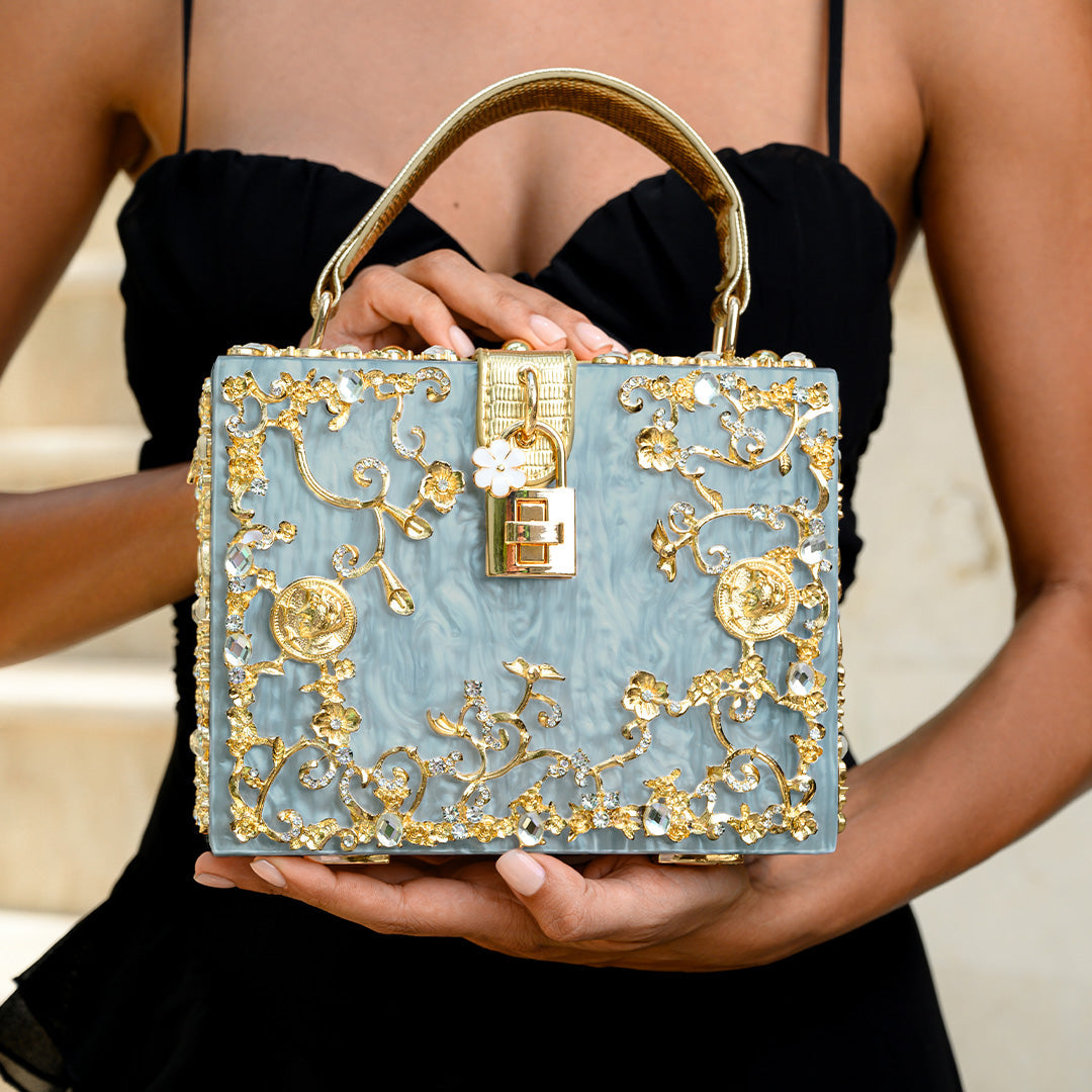 Pochette Rígida Con Asa Superior Y Cadena Amovible Para Eventos | Ideal Para Salidas Nocturnas