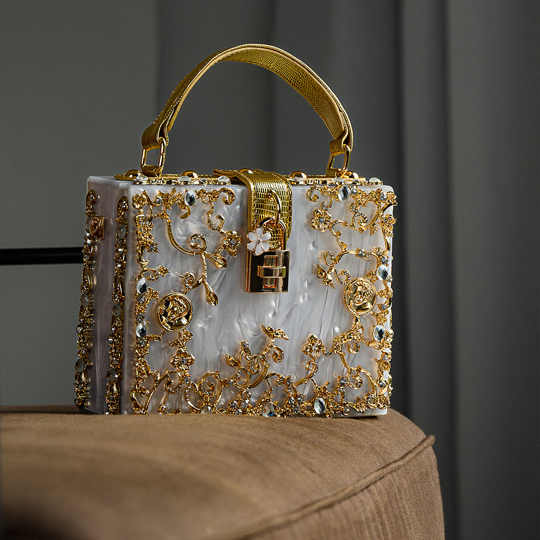 Pochette Rígida Con Asa Superior Y Cadena Amovible Para Eventos | Ideal Para Salidas Nocturnas