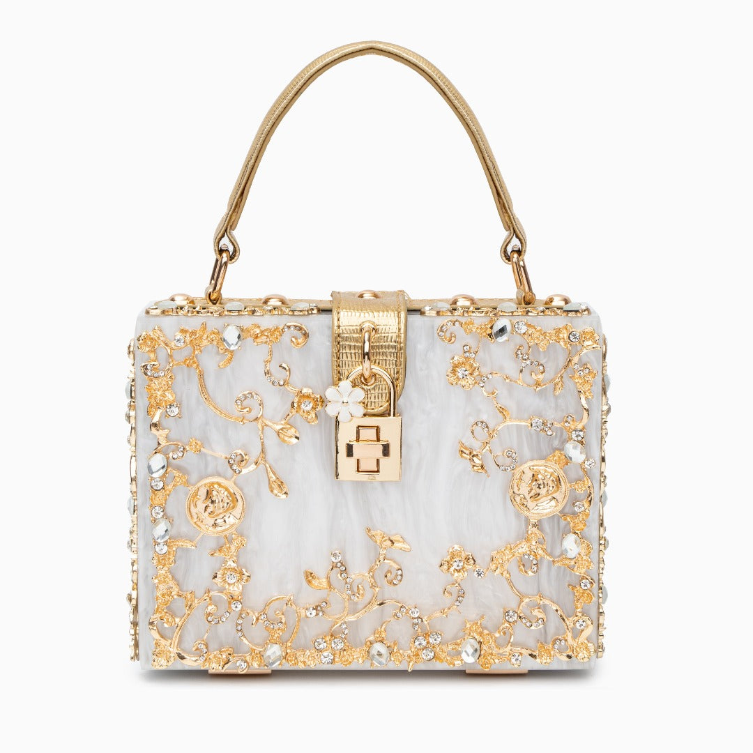 Pochette Rígida Con Asa Superior Y Cadena Amovible Para Eventos | Ideal Para Salidas Nocturnas