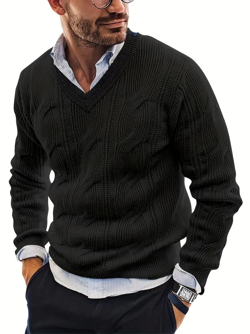 Jersey de Punto para Mujer con Cuello en V | Ideal para Uso Diario