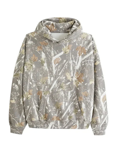 Sudadera Con Capucha e Imprimé Camuflaje Para Hombre | Ideal Para Uso Diario
