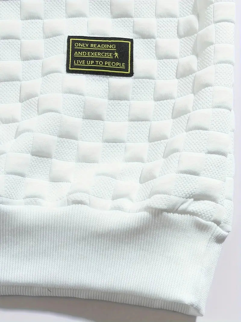 Sudadera Con Motivo Texturizado En Relieve Para Hombre | Ideal Para Uso Diario