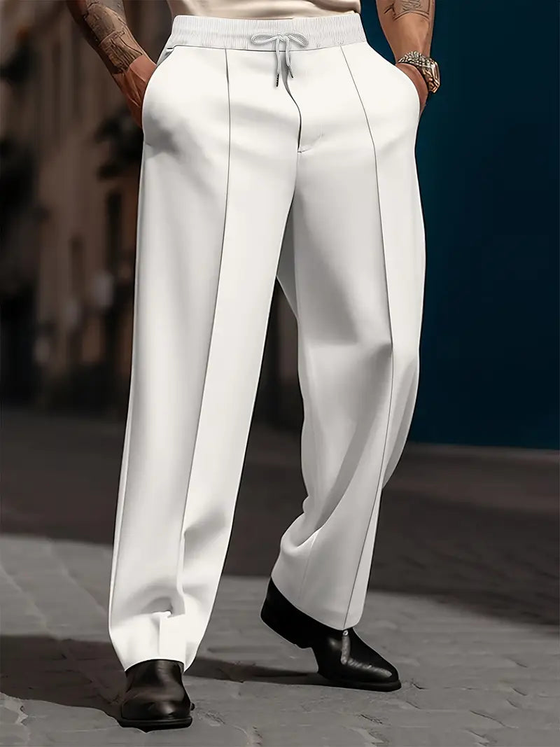 Pantalón con Cintura Elástica y Corte Amplio para Hombre | Ideal para Uso Diario y Ocio