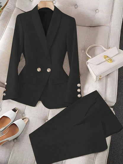 Conjunto de Blazer con Pantalón de Corte Ajustado para Mujer | Ideal para Eventos Formales y Entorno Profesional