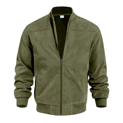 Blouson Con Cremallera Y Cuello Redondo Para Hombre | Ideal Para Uso Diario