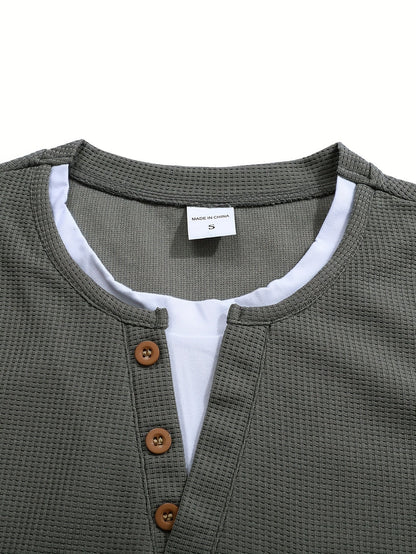 Polo De Manga Larga Con Apertura De Botones Y Bolsillos Para Hombre | Ideal Para Uso Diario