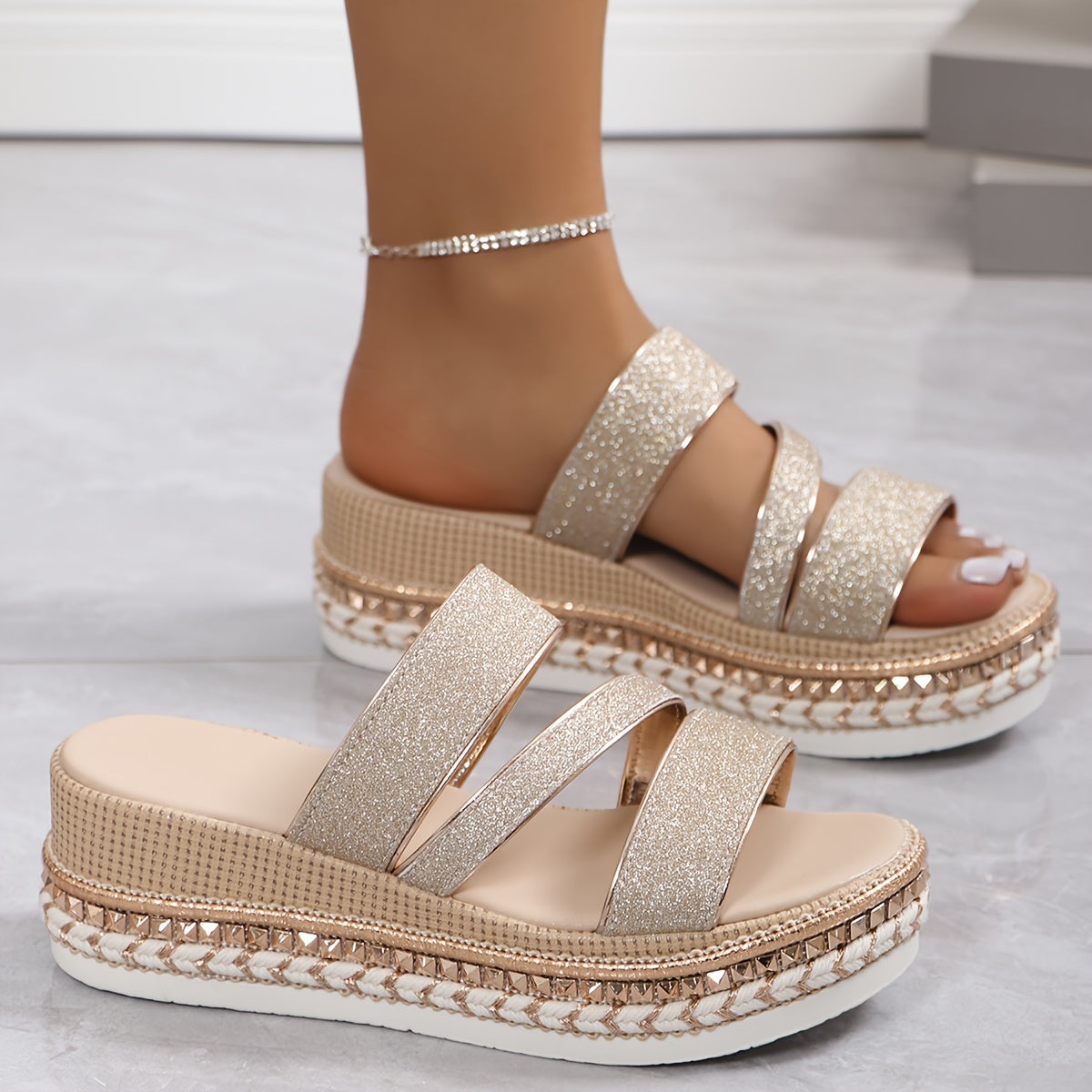 Sandalias Con Plataforma Para Mujer | Ideal Para Temporada Cálida