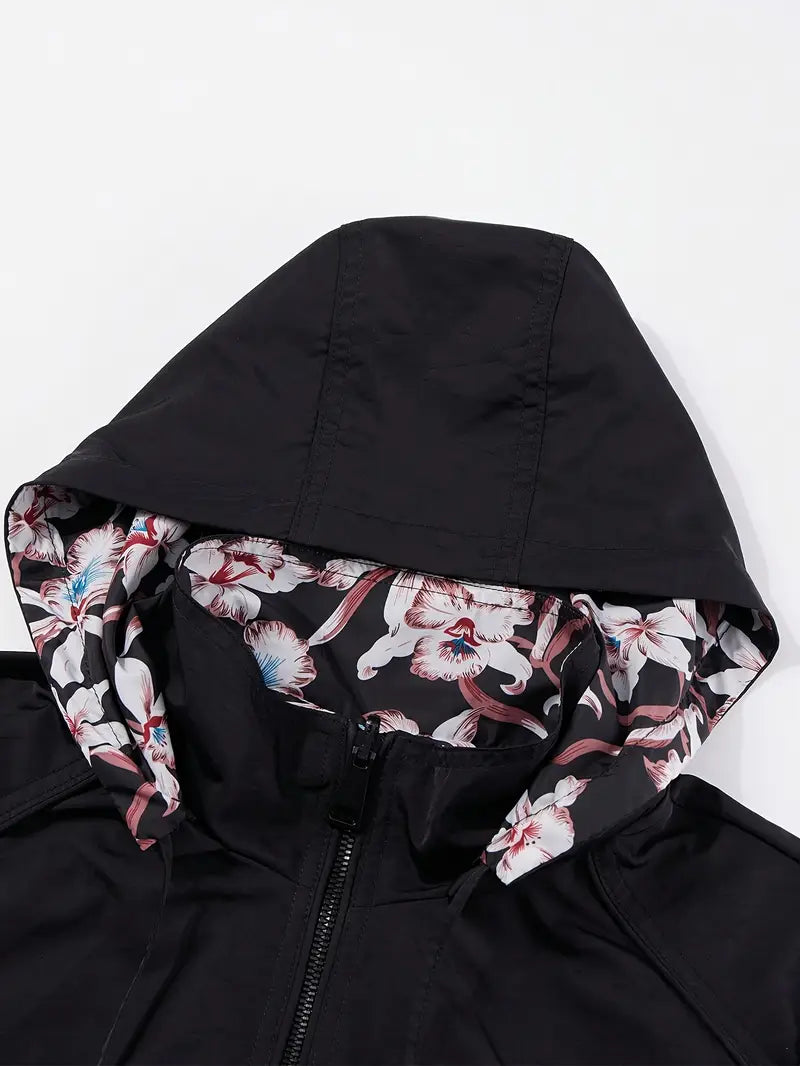 Chaqueta Con Capucha Y Bolsillos Funcionales Para Mujer | Ideal Para Uso Diario Y Actividades Al Aire Libre