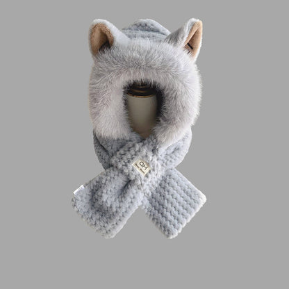 Accesorio 2 en 1 con Gorro y Bufanda para Niños y Adultos | Ideal para Salidas en Invierno