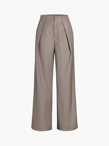 Pantalón Recto Con Bolsillos Laterales Para Mujer | Ideal Para Uso Diario