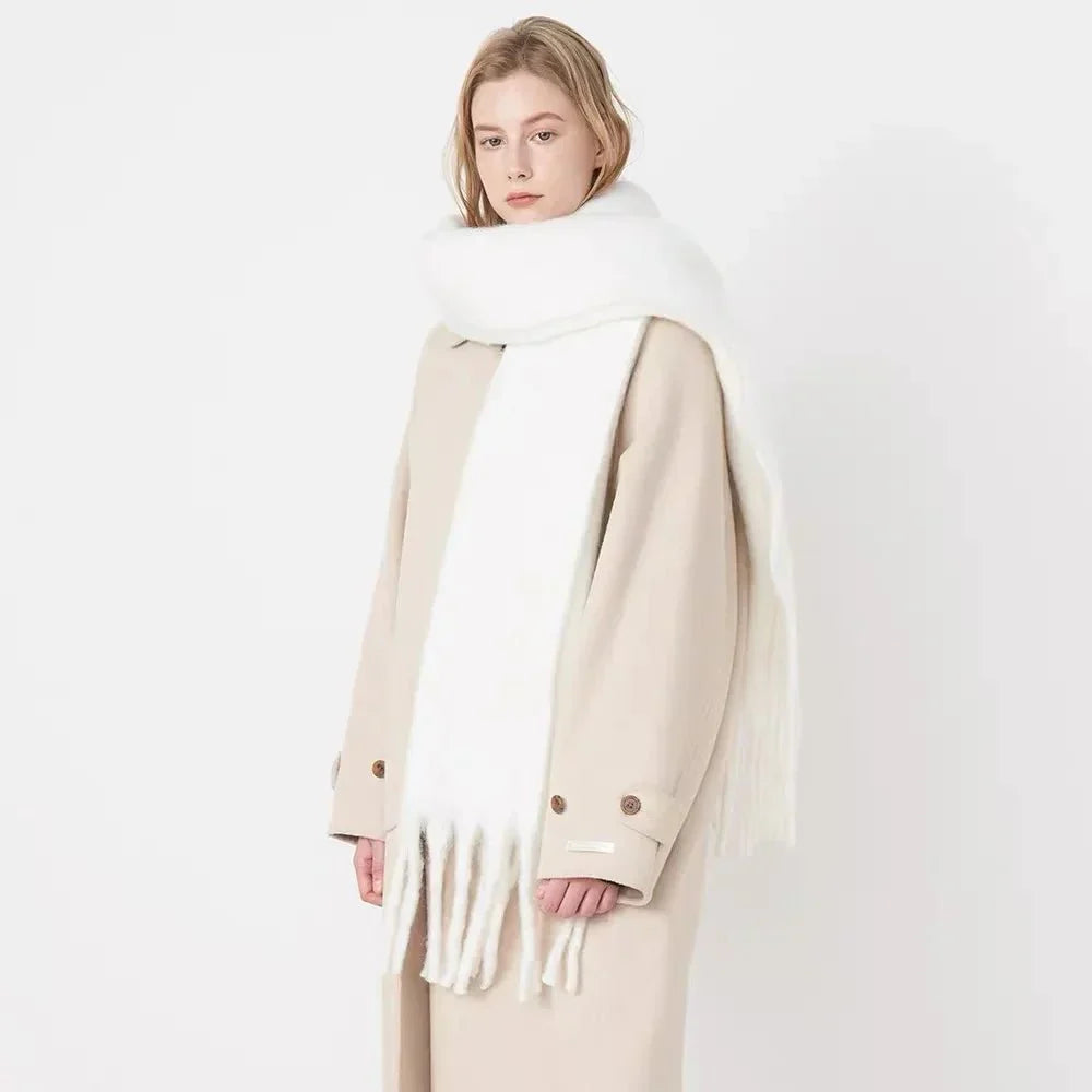 Bufanda Neutra para Mujer con Cobertura Completa del Cuello | Ideal para Otoño e Invierno