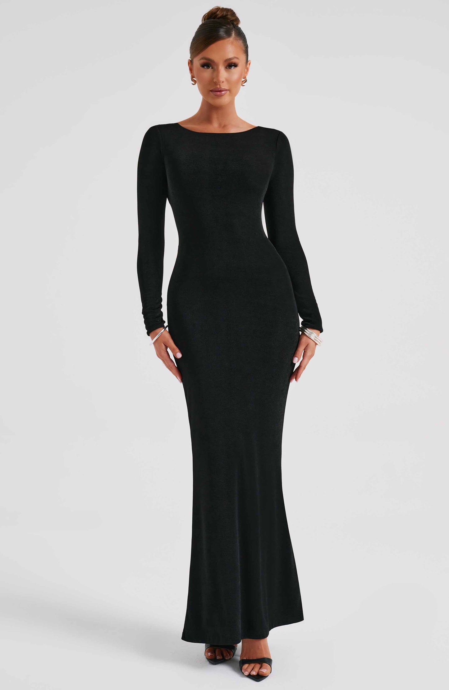 Vestido Largo Ajustado con Abertura Lateral para Mujer | Ideal para Eventos Formales y Noches