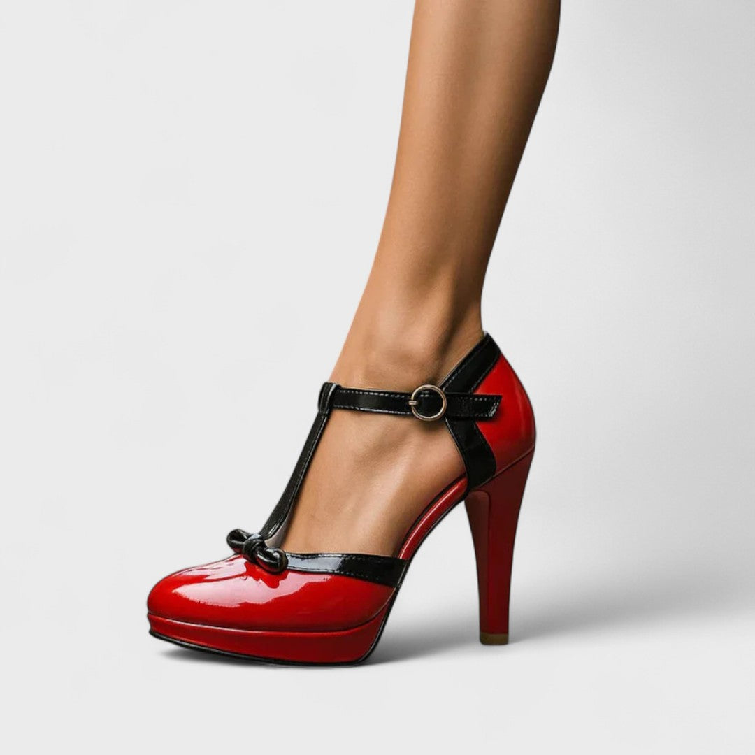 Sandalias Con Tacón Y Tira En T Para Mujer | Ideal Para Eventos Y Uso Estacional