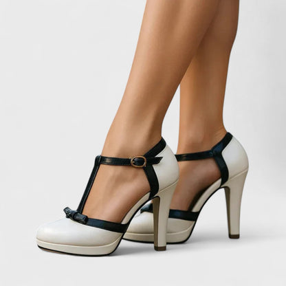 Sandalias Con Tacón Y Tira En T Para Mujer | Ideal Para Eventos Y Uso Estacional