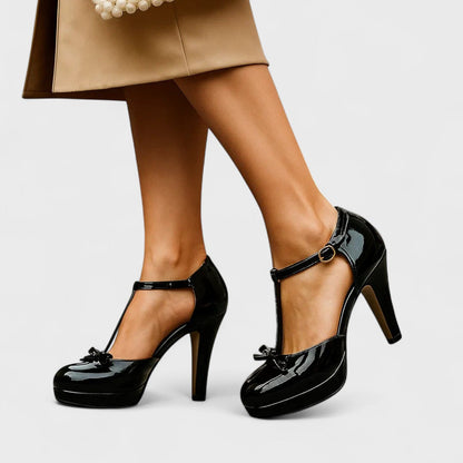 Sandalias Con Tacón Y Tira En T Para Mujer | Ideal Para Eventos Y Uso Estacional
