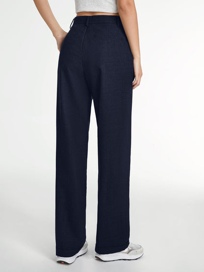 Pantalón Recto con Diseño Liso para Mujer | Ideal para Uso Diario y Eventos
