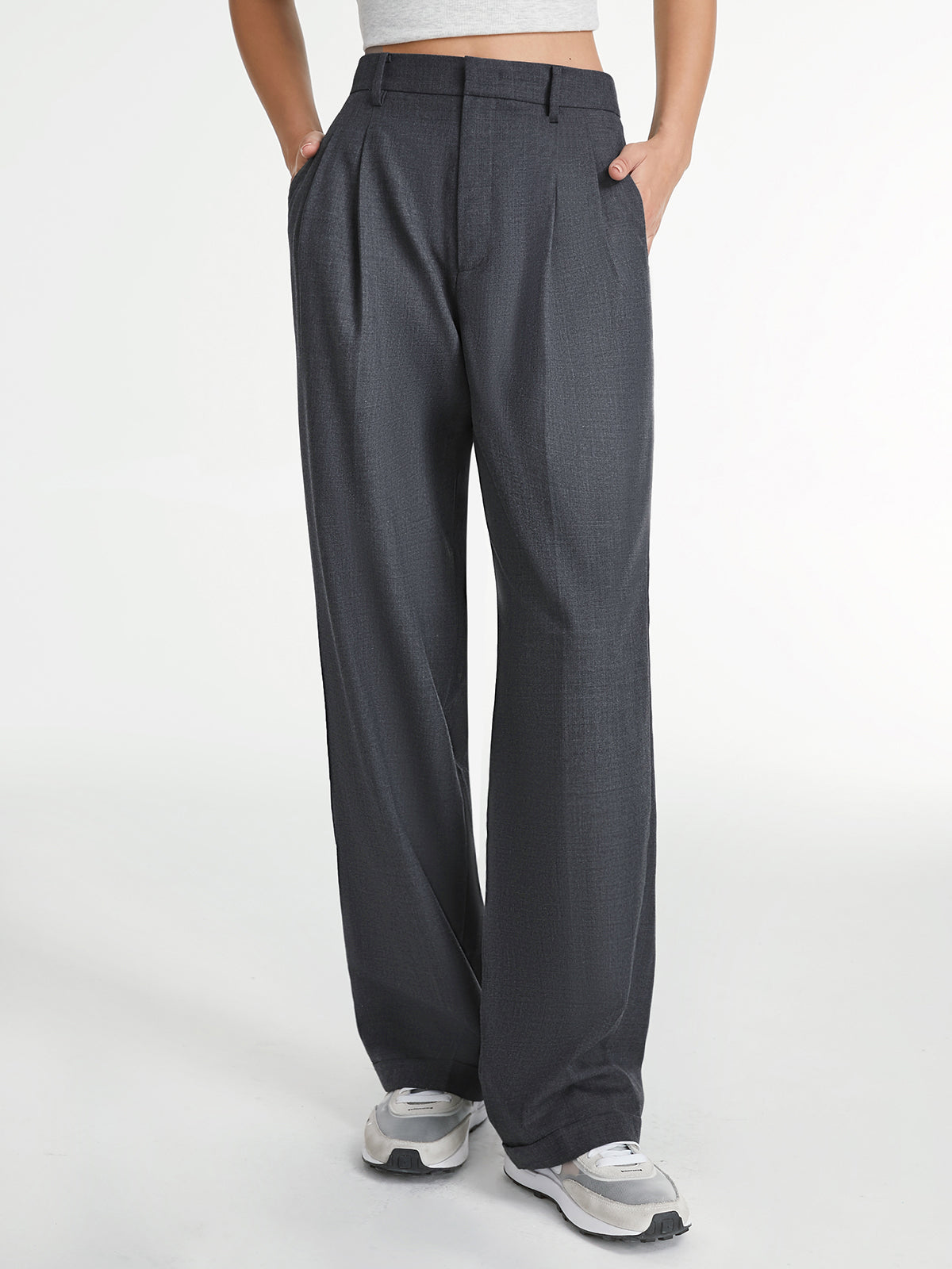 Pantalón Recto con Diseño Liso para Mujer | Ideal para Uso Diario y Eventos