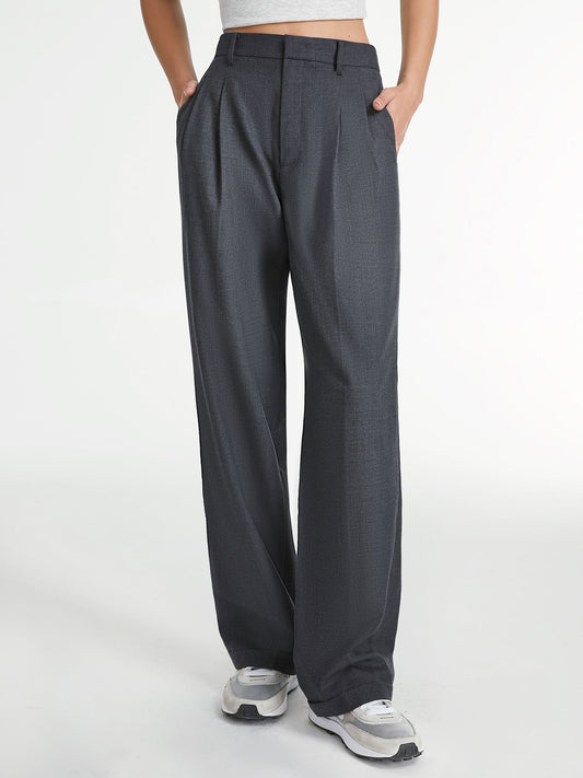 Pantalón Recto con Diseño Liso para Mujer | Ideal para Uso Diario y Eventos