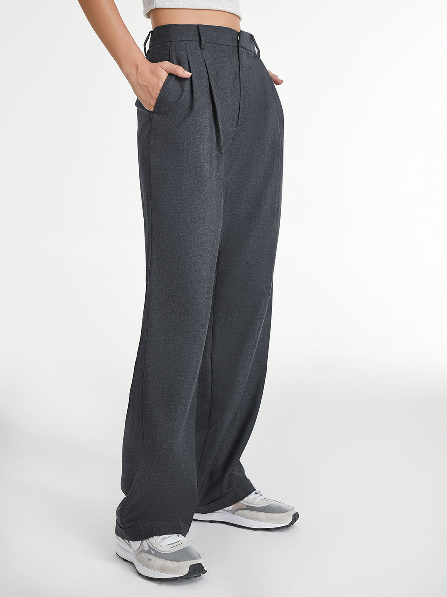 Pantalón Recto con Diseño Liso para Mujer | Ideal para Uso Diario y Eventos