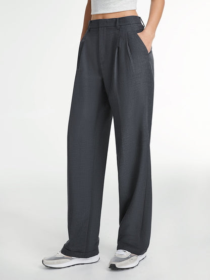 Pantalón Recto con Diseño Liso para Mujer | Ideal para Uso Diario y Eventos