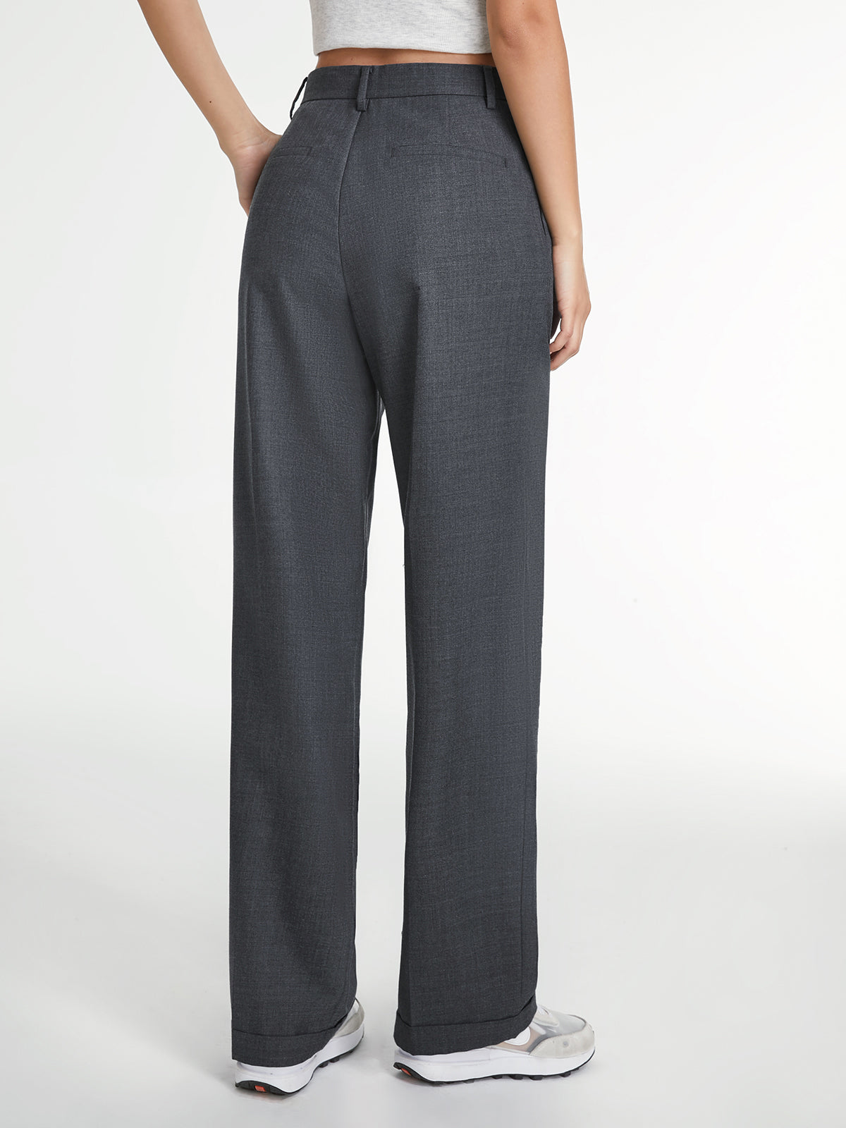 Pantalón Recto con Diseño Liso para Mujer | Ideal para Uso Diario y Eventos
