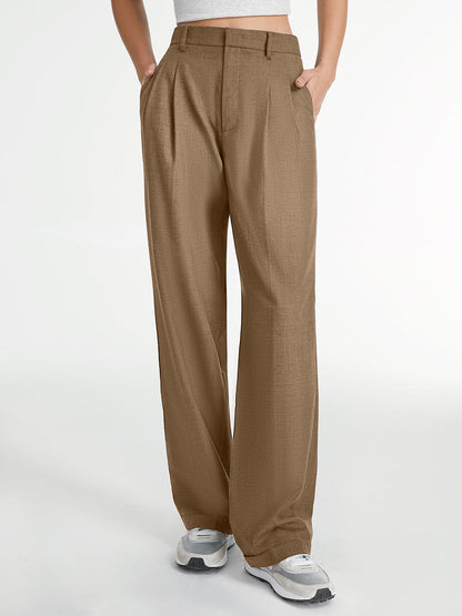 Pantalón Recto con Diseño Liso para Mujer | Ideal para Uso Diario y Eventos
