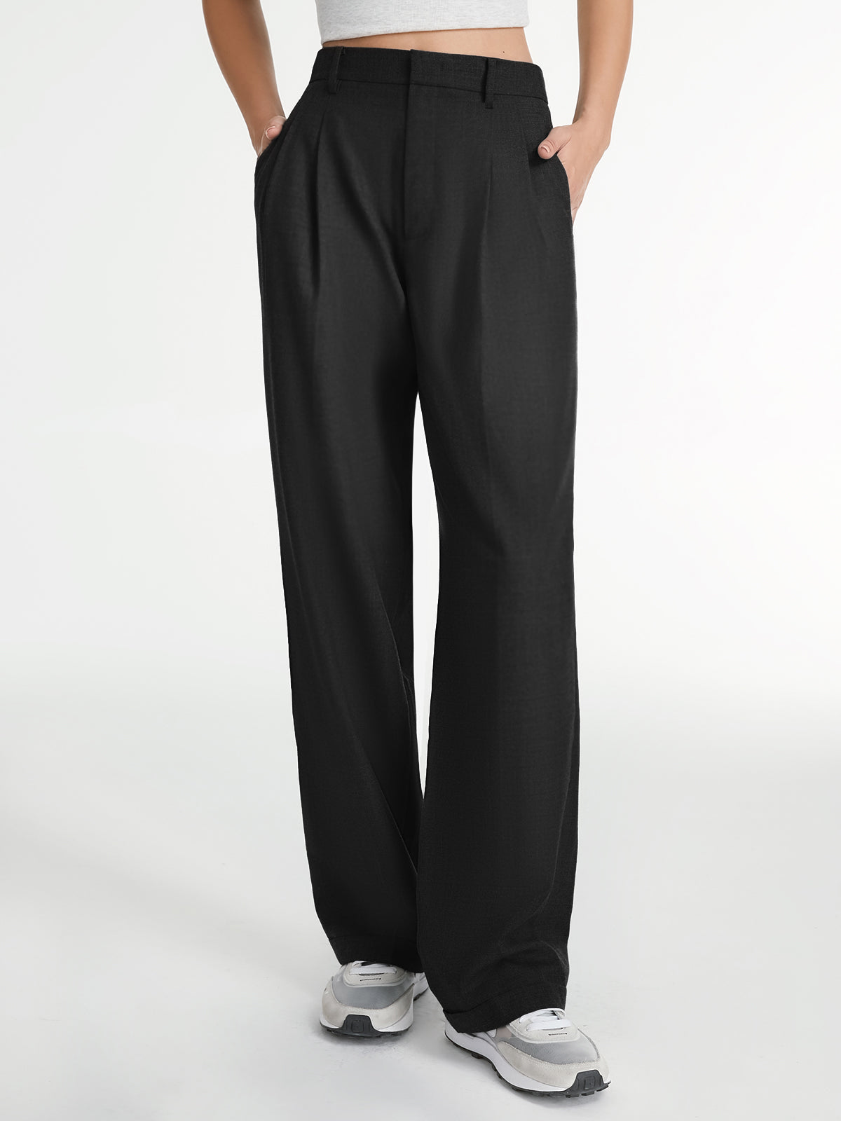 Pantalón Recto con Diseño Liso para Mujer | Ideal para Uso Diario y Eventos