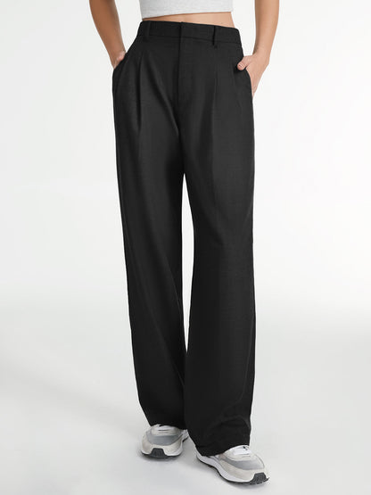 Pantalón Recto con Diseño Liso para Mujer | Ideal para Uso Diario y Eventos