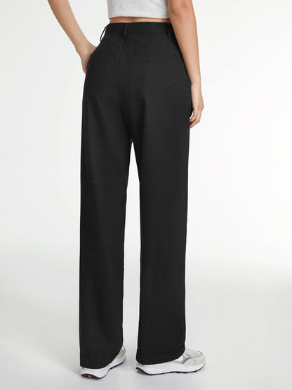 Pantalón Recto con Diseño Liso para Mujer | Ideal para Uso Diario y Eventos