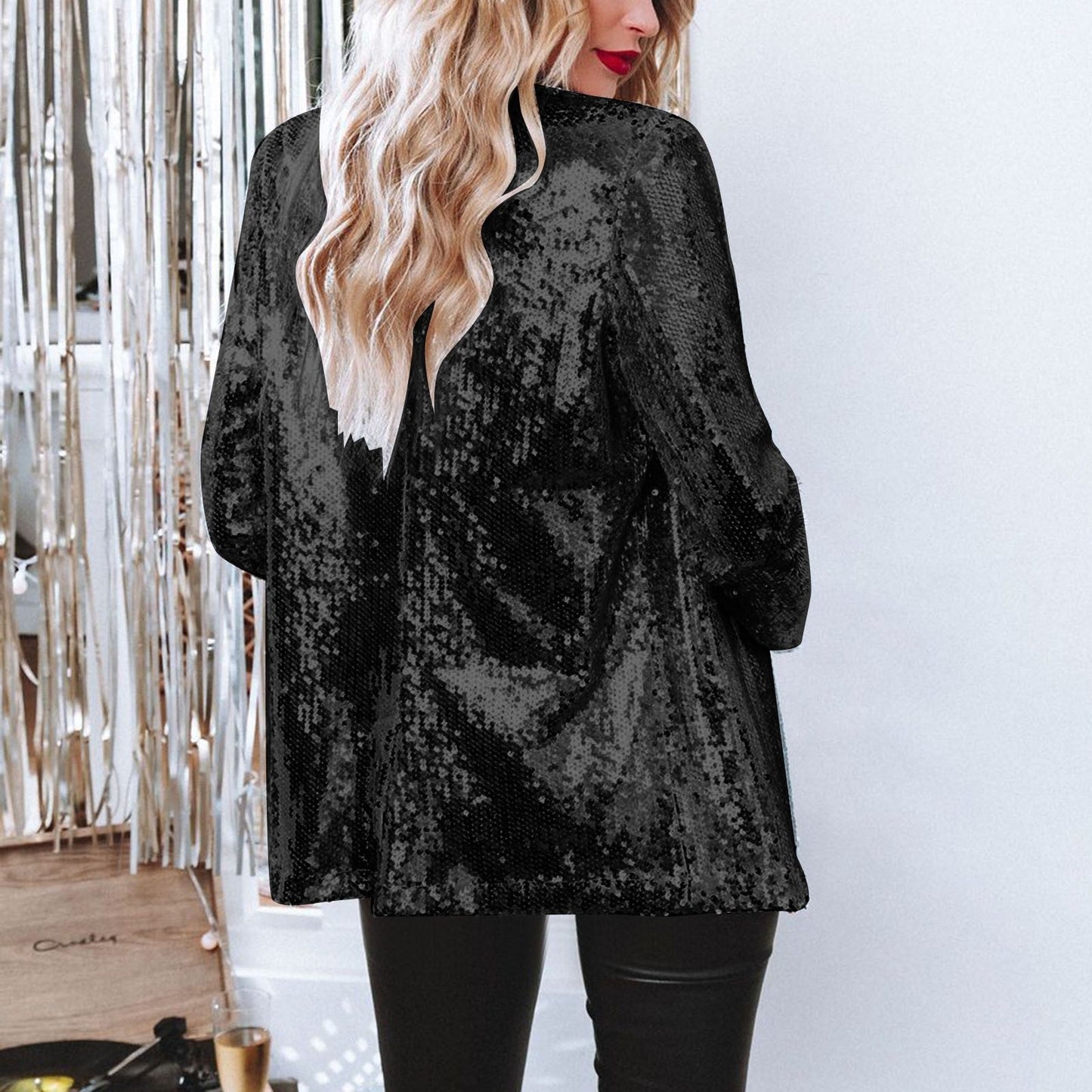 Blazer con Diseño De Paillettes para Mujer | Ideal para Eventos
