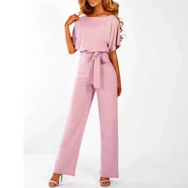 Mono con Cintura Ajustable y Pierna Ancha para Mujer | Ideal para Eventos y Uso Formal