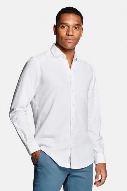 Camisa de Manga Larga con Corte Estándar para Hombre | Ideal para Uso Diario