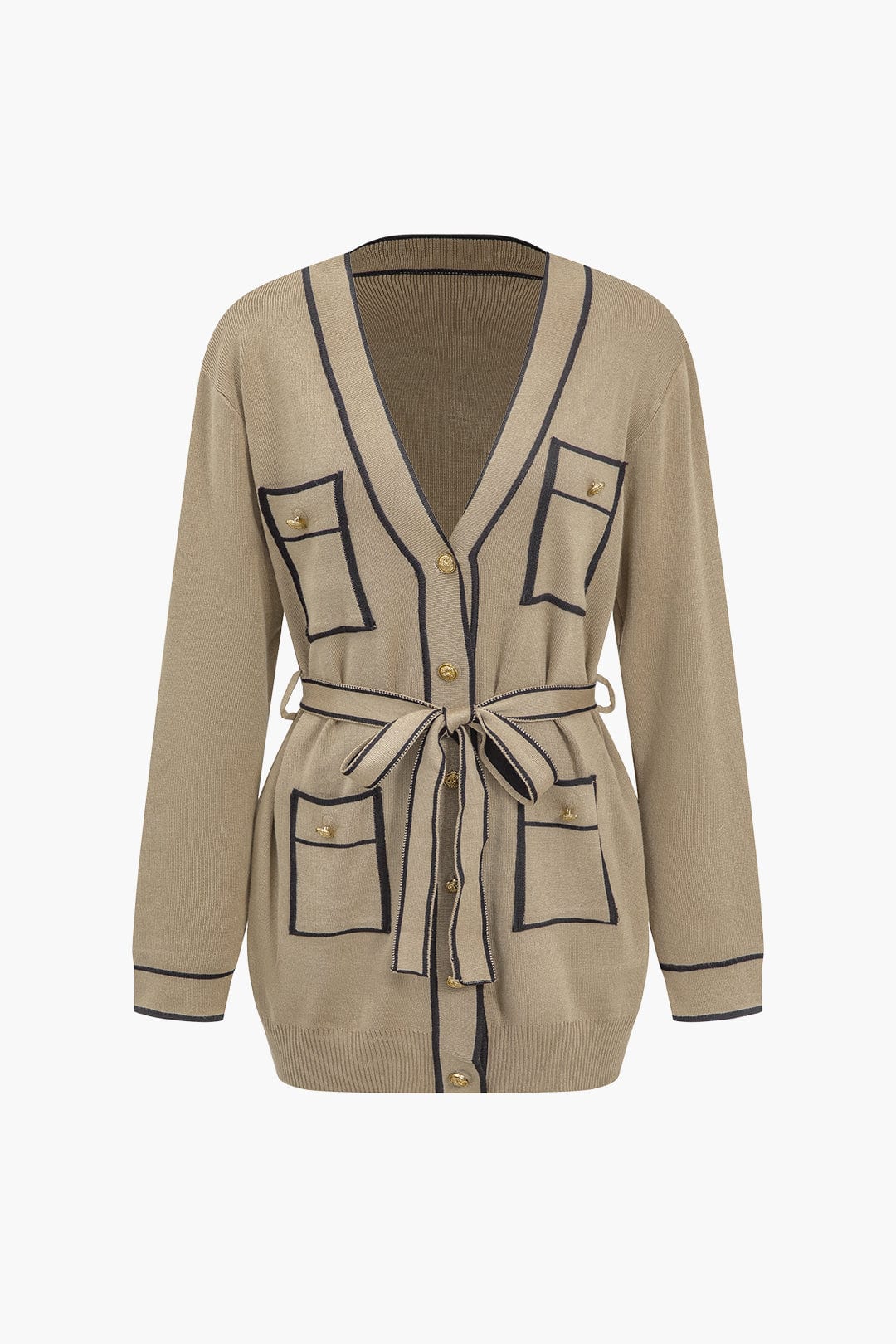 Conjunto De Dos Piezas Para Mujer Con Cardigan Largo Y Pantalón Amplio | Ideal Para Uso Diario Y Trabajo