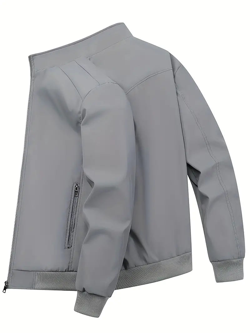 Chaqueta Con Cierre De Cremallera Y Corte Clásico Para Hombre | Ideal Para Uso Diario