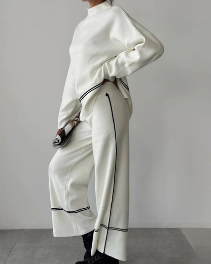 Conjunto de Top y Pantalón de Corte Amplio para Mujer | Ideal para Uso Diario y Salidas