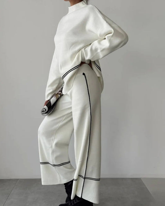 Conjunto de Top y Pantalón de Corte Amplio para Mujer | Ideal para Uso Diario y Salidas