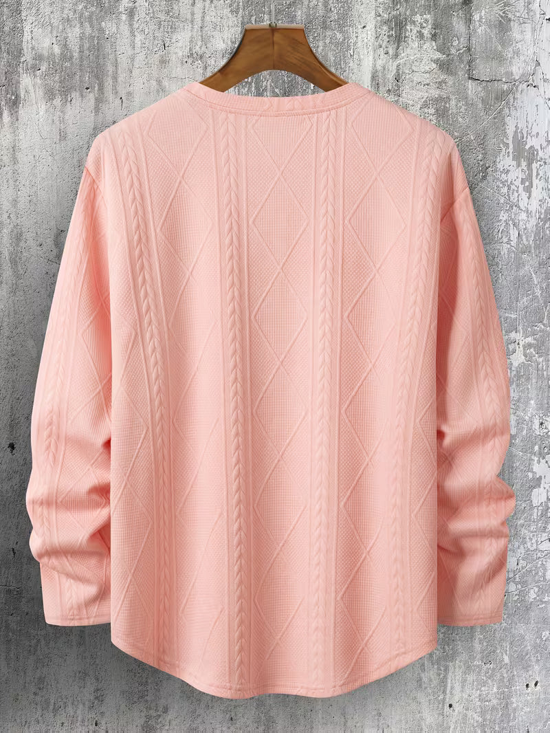 Sudadera Con Cuello Redondo Y Corte Amplio Para Hombre | Ideal Para Uso Diario