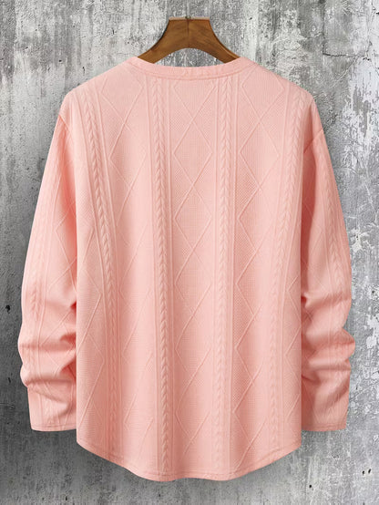 Sudadera Con Cuello Redondo Y Corte Amplio Para Hombre | Ideal Para Uso Diario